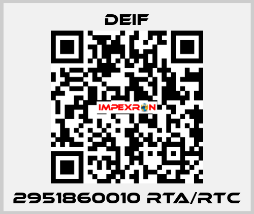 2951860010 RTA/RTC Deif