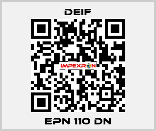 EPN 110 DN Deif