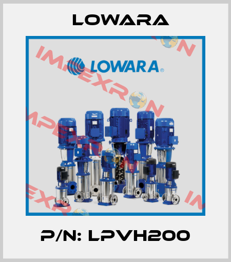 P/N: LPVH200 Lowara
