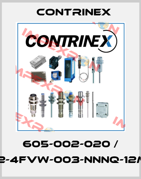 605-002-020 / S12-4FVW-003-NNNQ-12MG Contrinex