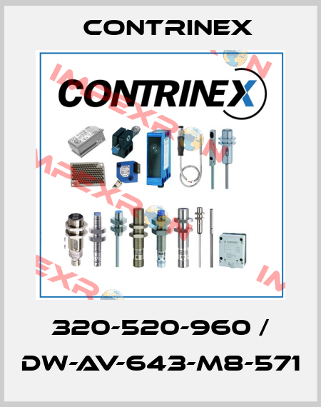 320-520-960 / DW-AV-643-M8-571 Contrinex