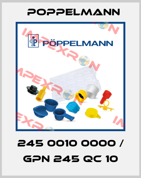 245 0010 0000 / GPN 245 QC 10 Poppelmann