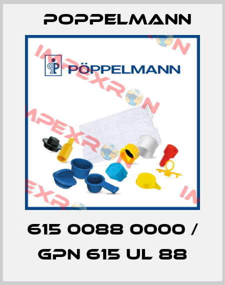 615 0088 0000 / GPN 615 UL 88 Poppelmann