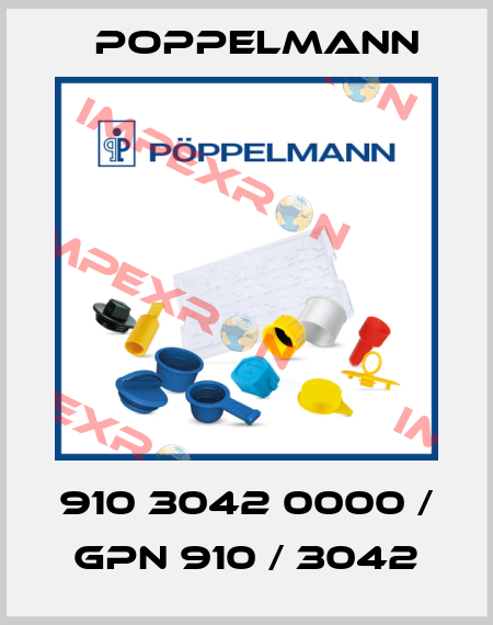 910 3042 0000 / GPN 910 / 3042 Poppelmann