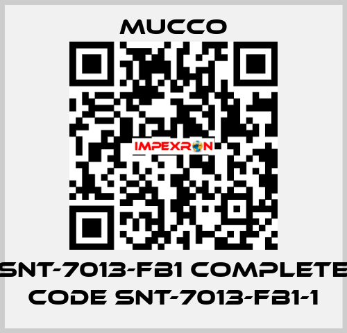 SNT-7013-FB1 complete code SNT-7013-FB1-1 mucco