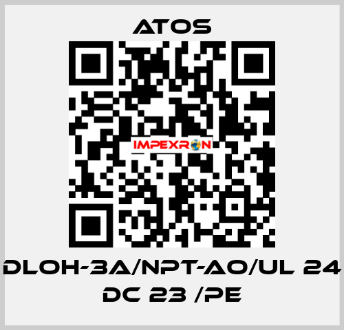 DLOH-3A/NPT-AO/UL 24 DC 23 /PE Atos