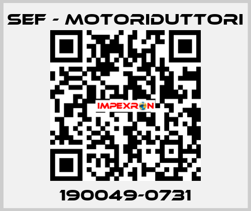 190049-0731 SEF - MOTORIDUTTORI