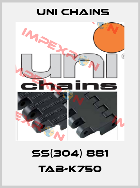 SS(304) 881 TAB-K750 Uni Chains