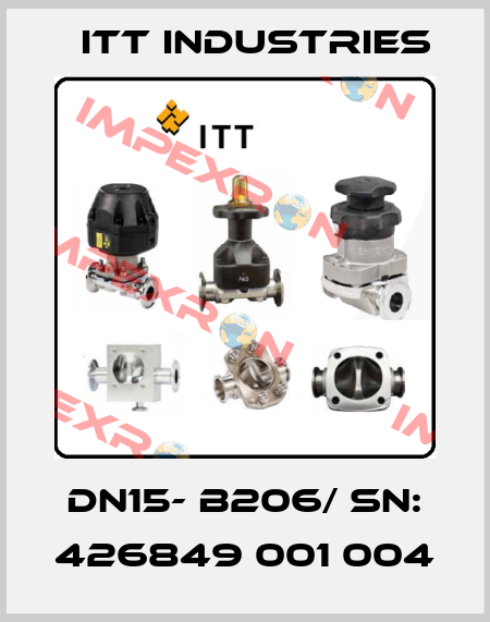 DN15- B206/ Sn: 426849 001 004 Itt Industries