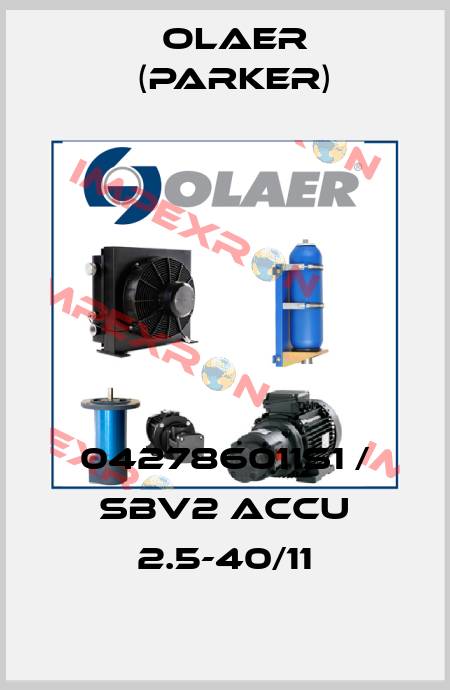 042786011S1 / SBV2 ACCU 2.5-40/11 Olaer (Parker)
