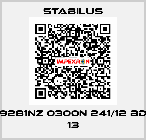 9281NZ 0300N 241/12 BD 13 Stabilus