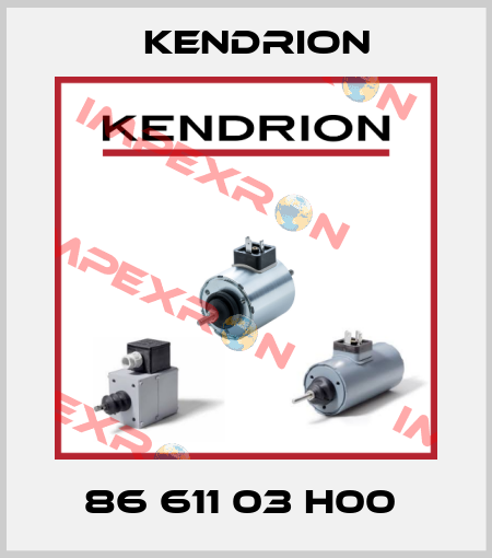 86 611 03 H00  Kendrion