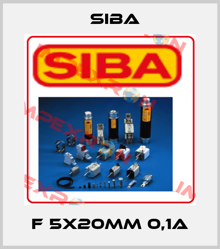 F 5x20mm 0,1A Siba