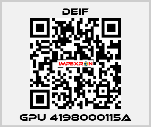 GPU 4198000115A Deif