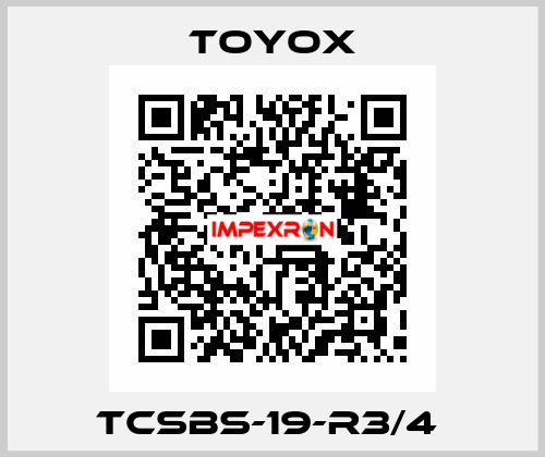 TCSBS-19-R3/4  TOYOX