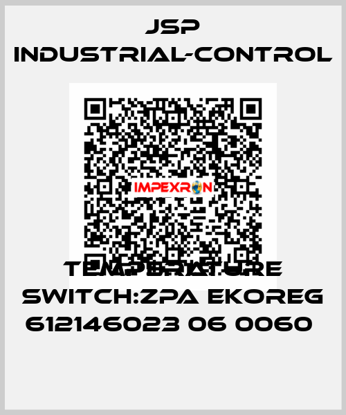 TEMPERATURE SWITCH:ZPA EKOREG 612146023 06 0060  JSP Industrial-Control
