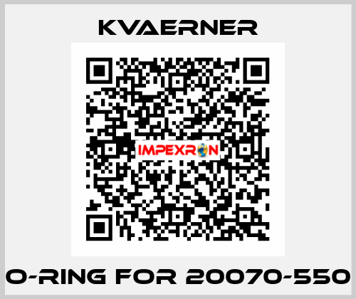 O-ring for 20070-550 KVAERNER