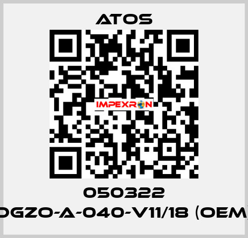 050322 DGZO-A-040-V11/18 (OEM) Atos