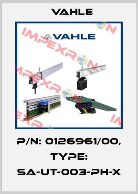 P/n: 0126961/00, Type: SA-UT-003-PH-X Vahle