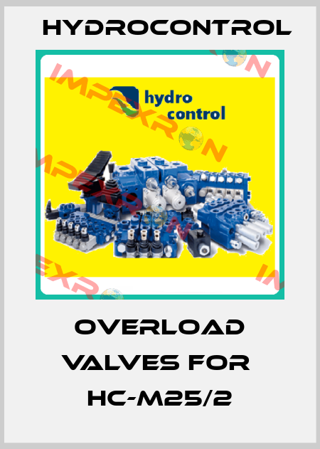Overload valves for  HC-M25/2 Hydrocontrol