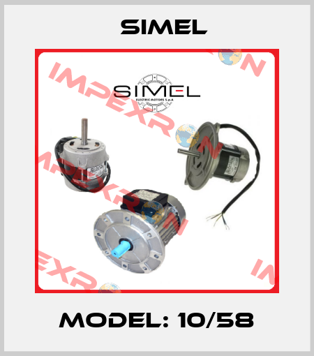 Model: 10/58 Simel