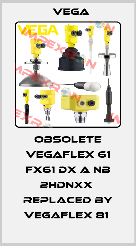 Obsolete VEGAFLEX 61 FX61 DX A NB 2HDNXX  replaced by VEGAFLEX 81  Vega