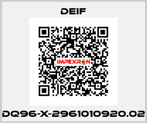 DQ96-X-2961010920.02 Deif