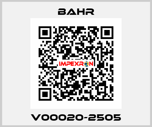 V00020-2505 Bahr