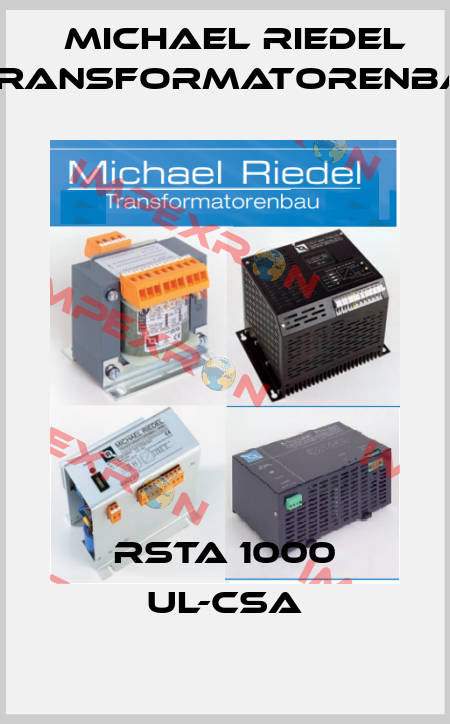 RSTA 1000 UL-CSA Michael Riedel Transformatorenbau