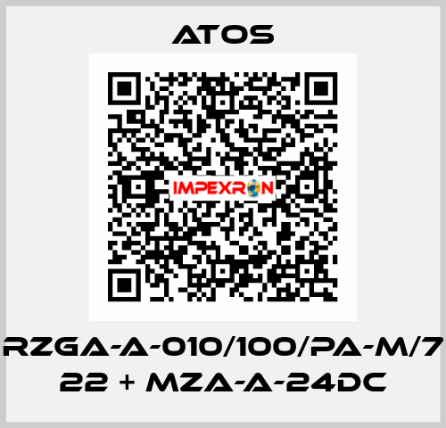 RZGA-A-010/100/PA-M/7 22 + MZA-A-24DC Atos