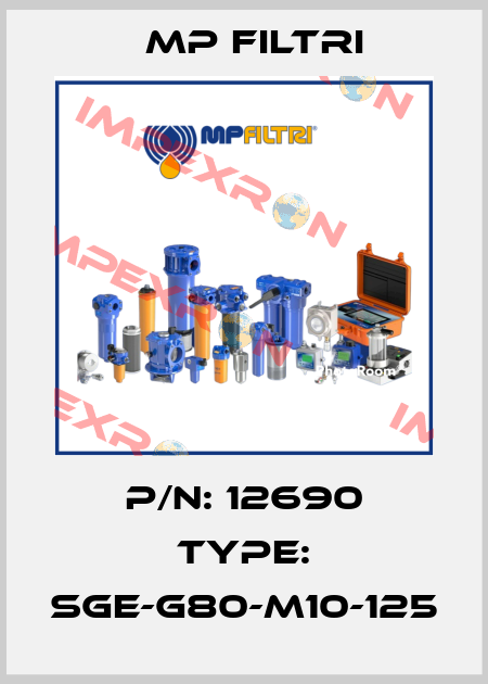P/N: 12690 Type: SGE-G80-M10-125 MP Filtri