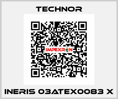 INERIS 03ATEX0083 X TECHNOR