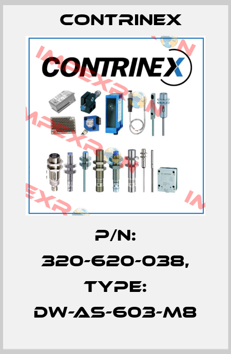 p/n: 320-620-038, Type: DW-AS-603-M8 Contrinex