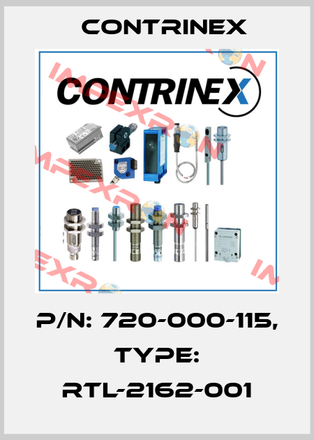 p/n: 720-000-115, Type: RTL-2162-001 Contrinex