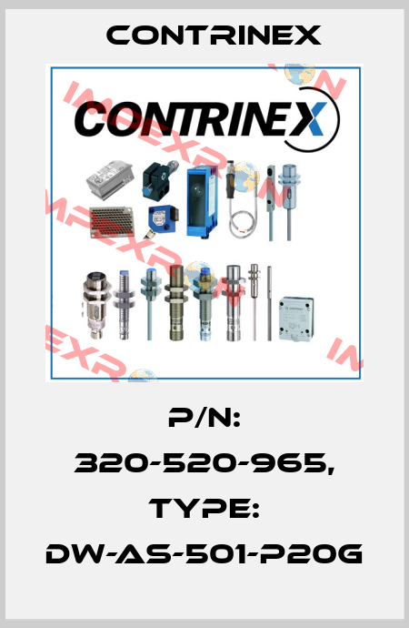 p/n: 320-520-965, Type: DW-AS-501-P20G Contrinex