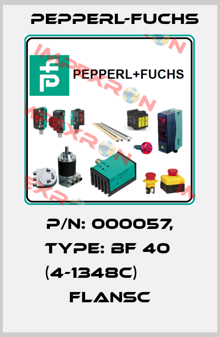 p/n: 000057, Type: BF 40  (4-1348C)        Flansc Pepperl-Fuchs