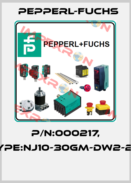 P/N:000217, Type:NJ10-30GM-DW2-2,5  Pepperl-Fuchs