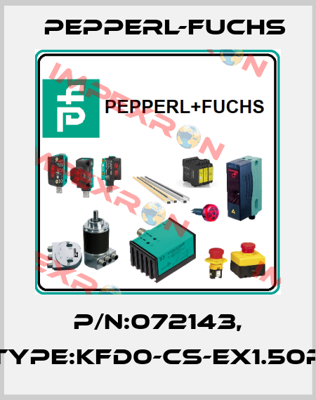 P/N:072143, Type:KFD0-CS-EX1.50P Pepperl-Fuchs