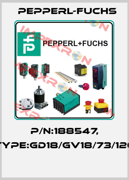 P/N:188547, Type:GD18/GV18/73/120  Pepperl-Fuchs