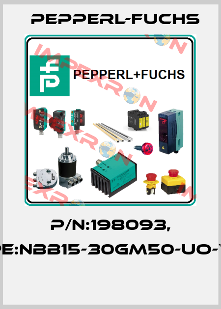 P/N:198093, Type:NBB15-30GM50-UO-V93  Pepperl-Fuchs