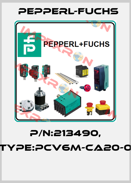 P/N:213490, Type:PCV6M-CA20-0  Pepperl-Fuchs