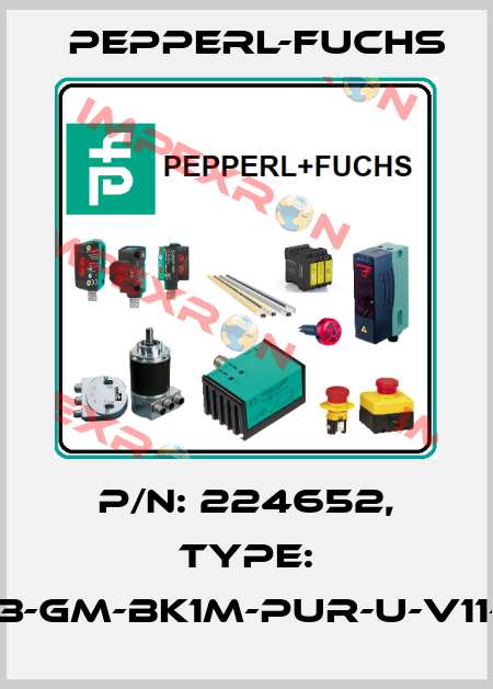 p/n: 224652, Type: V3-GM-BK1M-PUR-U-V11-G Pepperl-Fuchs