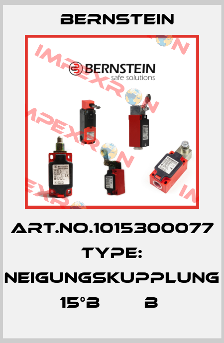 Art.No.1015300077 Type: NEIGUNGSKUPPLUNG 15°B        B  Bernstein