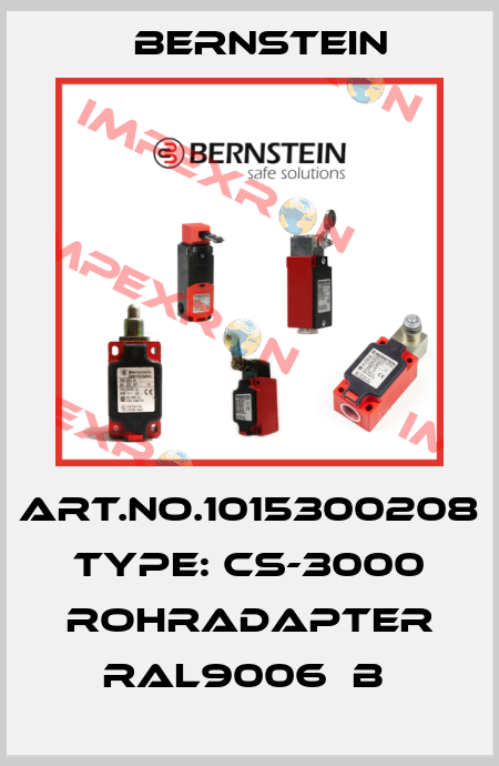 Art.No.1015300208 Type: CS-3000 ROHRADAPTER RAL9006  B  Bernstein