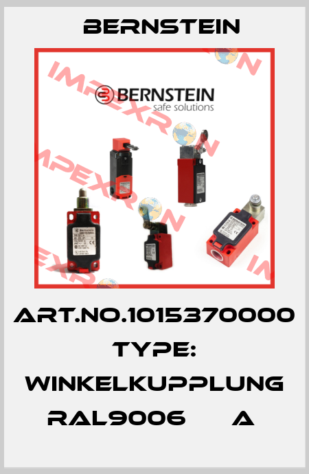 Art.No.1015370000 Type: WINKELKUPPLUNG  RAL9006      A  Bernstein