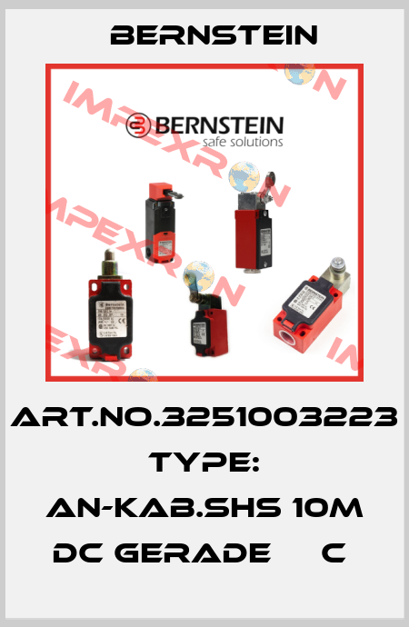 Art.No.3251003223 Type: AN-KAB.SHS 10M DC GERADE     C  Bernstein