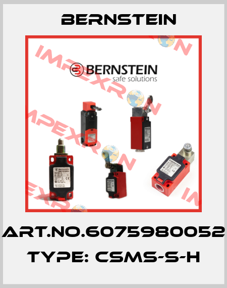 Art.No.6075980052 Type: CSMS-S-H Bernstein