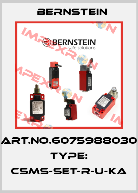 Art.No.6075988030 Type: CSMS-SET-R-U-KA Bernstein