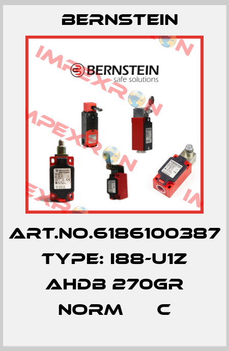 Art.No.6186100387 Type: I88-U1Z AHDB 270GR NORM      C Bernstein