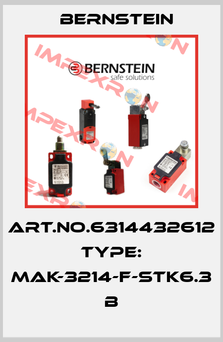 Art.No.6314432612 Type: MAK-3214-F-STK6.3            B Bernstein